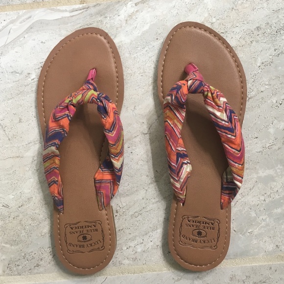 lucky brand flip flops
